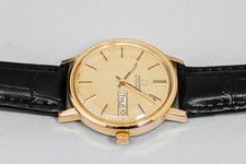 Vintage 1978 **NEAR MINT** OMEGA Seamaster Cal.1022 Auto Day/Date Gold 34mm Mens 5