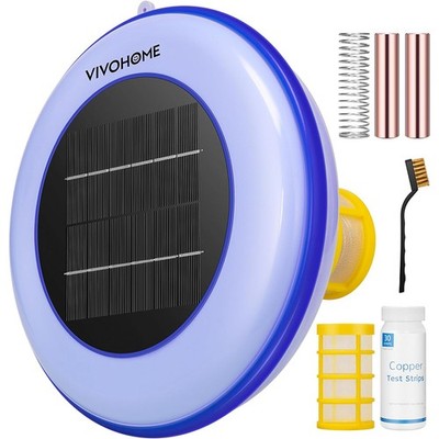 Solar Pool Ionizer Floating Copper Ion Pool Cleaner Reduce Chlorine 35000 Gallon