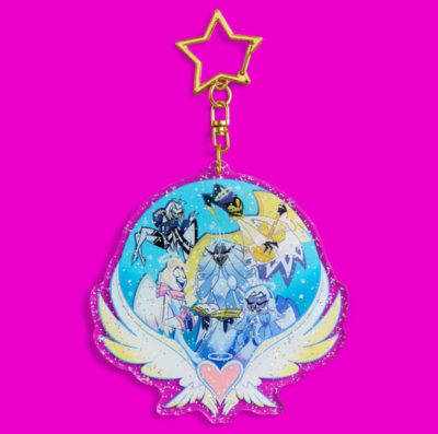 Hazbin Hotel Limited Edition Holiday Keychain - HEAVEN - In Hand