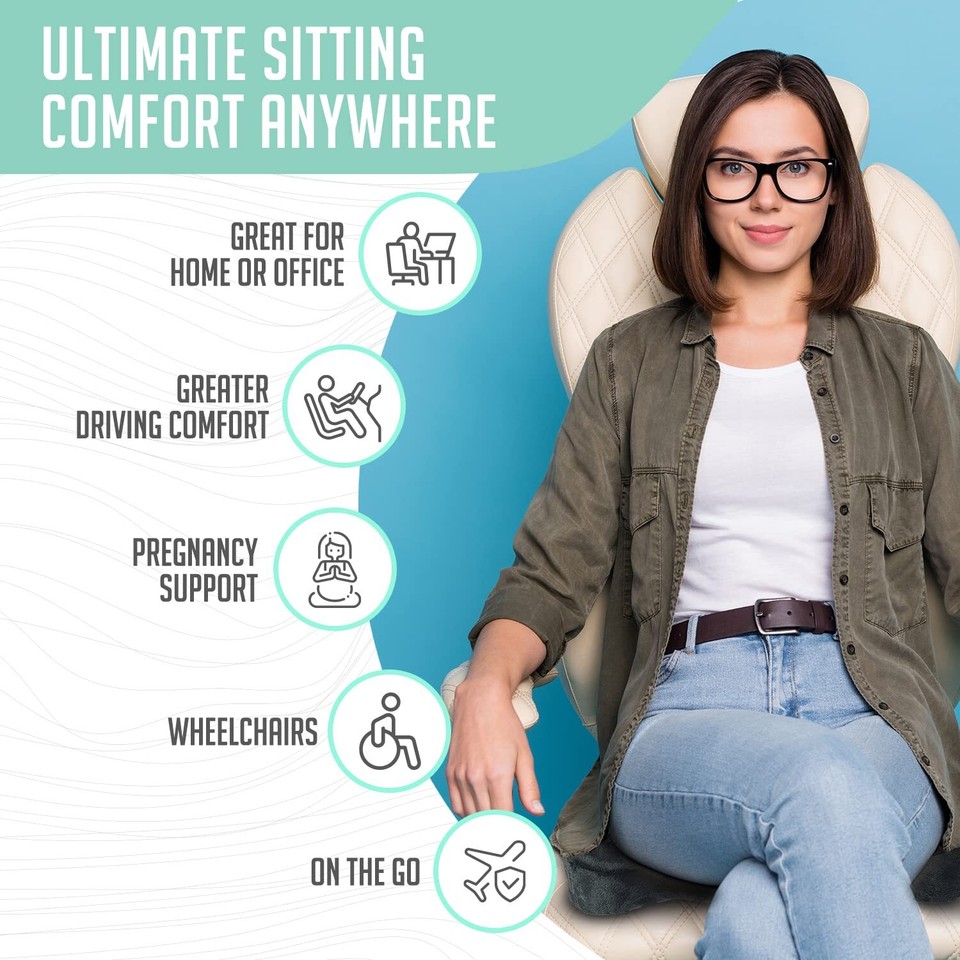 Cushy Tushy Premium Foldable Piriformis Cushion Piriformis Pain and Sciatic... eBay