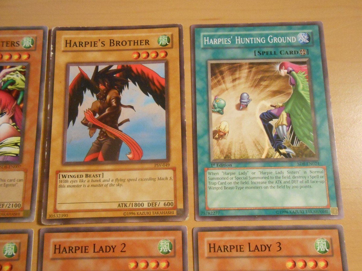 8) Harpie Girl Yugioh Cards Harpy Lady 1 2 3 Hunting Ground 8) Harpie Girl Yugioh Cards Harpy Lady 1 2 3 Hunting Ground