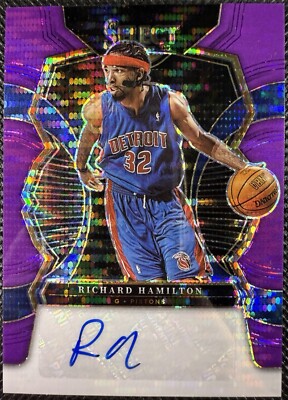 2022-23 Panini Select Richard Hamilton Purple Pulsar Signatures Auto /15 #S-RHM 