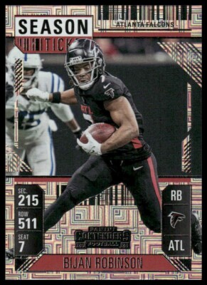 2024 Panini Contenders - Bijan Robinson Mojo Season Ticket #6 Falcons