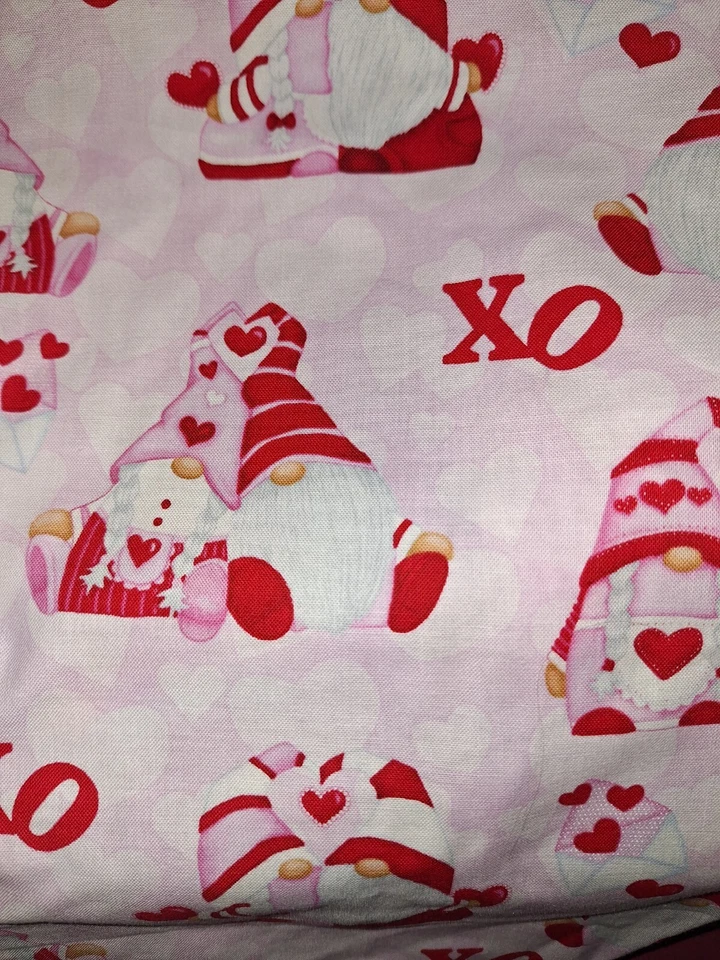 Love Gnomes XXX OOO Medical Surgical Bouffant Scrub Hat  SIZE Large - Image 2 of 2