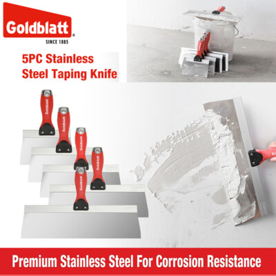 #ad Goldblatt 5 PCS Stainless Steel Taping Knives For Drywall Joint Taping Finishing $31.99