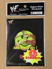 Sealed Vintage 1999 Artbox WWF Super-Size Stickers, Pack Of 4 Stickers