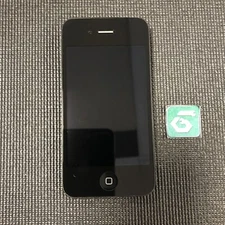 Apple iPhone 4S LCD Display Touch Screen Digitizer Black 8/10 OEM Missing Clips