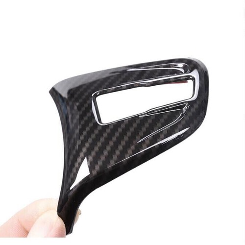 For BMW F20 F21 F22 F23 Carbon Fiber Style Steering Wheel Switch Cover Trim 2PCS - Picture 5 of 7