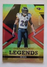ED REED 2022 Panini Prestige Red Parallel Living Legends Insert /449 Ravens