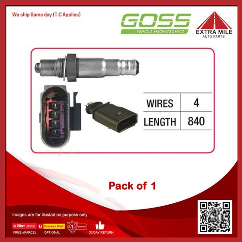 GOSS Oxygen Sensor For Audi A6 C6 4F 2.0L BPJ DOHC 16v Turbo Petrol | eBay