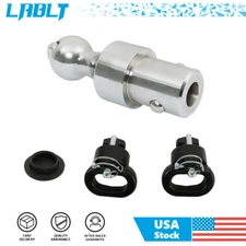 LABLT 2-5/16" Gooseneck Ball Puck System & Safety Chain Kit 60638 For Ram Truck