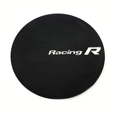 Enkei A484-CAPBK Rim Center Hub Cap Brushed Black for 18'' RS05RR Wheels