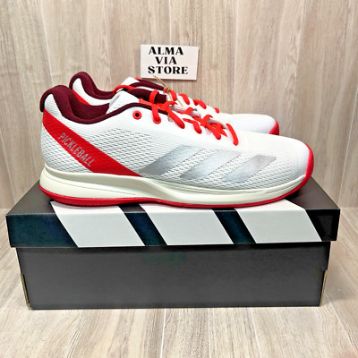 Adidas CourtFlash Pickleball M Shoes White Fuchsia JQ3241 Men's Size 10.5 NEW