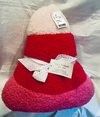 Isaac Mizrahi Halloween Pink Candy Corn Set Of 2 Pillows Brand New With Tags