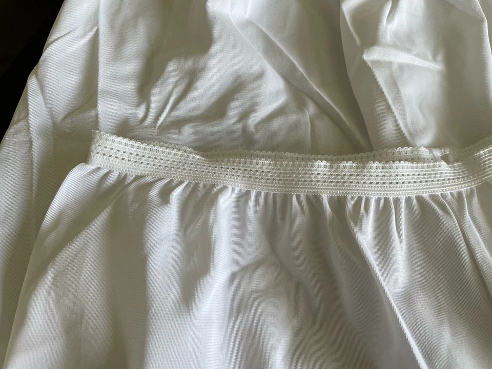 3 Pantalones Cortos Vintage Años 60 SEARS Blanco Acetato Poliéster Talla 8 Caderas 41-42 Foto 4 de 4