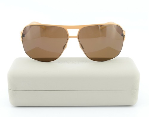 MYKITA Sonnenbrille No.1 Sun CLIFFORD Col094 62-12 Nude Brown Pilot M-L Germany - Picture 7 of 12