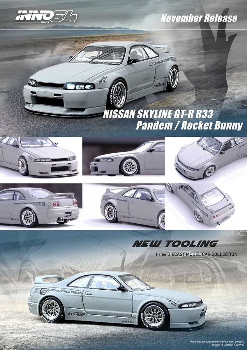Inno64 1:64 Nissan Skyline GT-R (R33) 