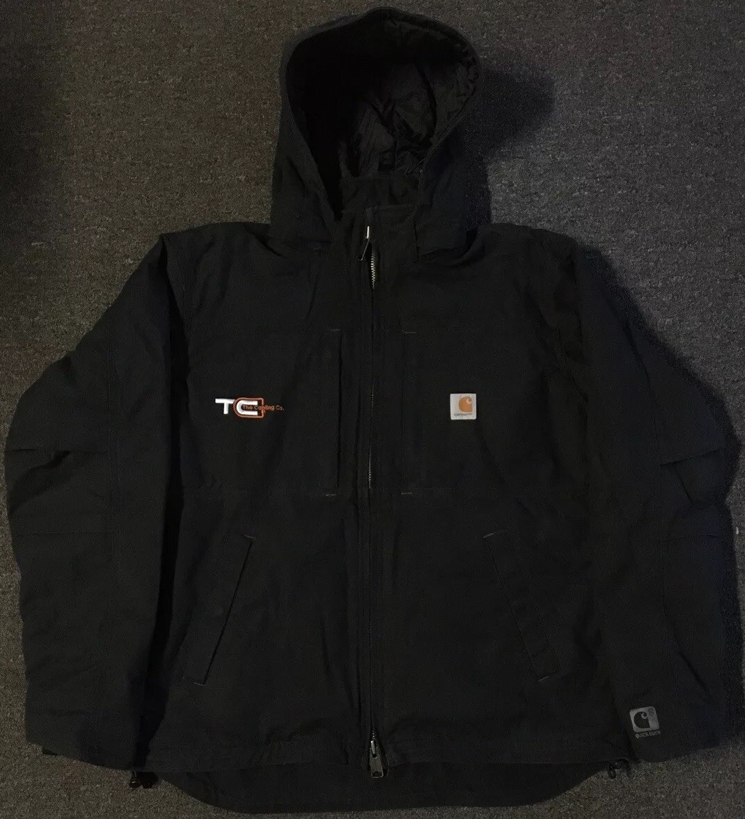 Carhartt Quick Duck Jacket L 3M Work Biker Punk Trucker Mechanic