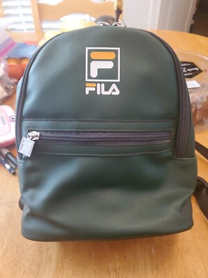 FILA Dark Green Mini Backpack Bag Back Pack UK