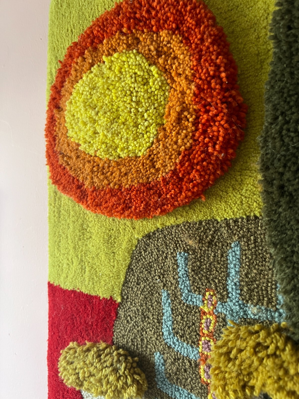 Vintage 1960's Mid Century Modern Evelyn Ackerman ERA Industries Tapestry