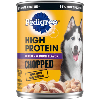 Pedigree High Protein Chopped Chicken Duck Wet Dog Food Adult