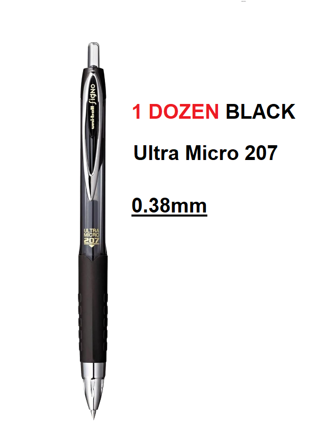 UNIBALL Signo 207 MICRO Retractable gel ink pen Dozen