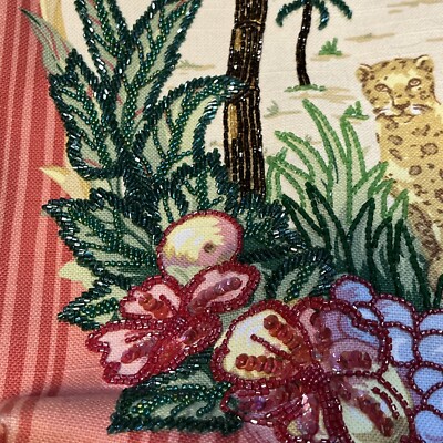 Isabella Fiore Vintage Beaded Cheetah Handbag Bag | eBay