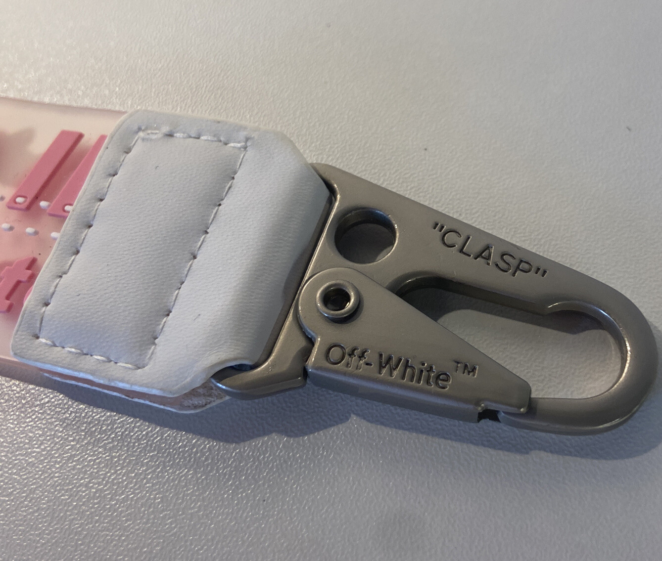 Off-White Inspired Industrial clear keychain lany… - image 3