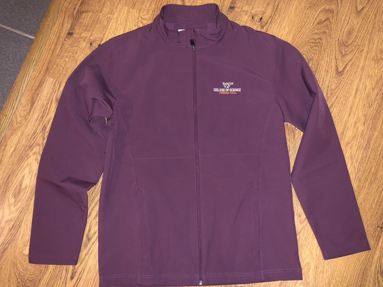 New Virginia Tech College of Science Adult Unisex Full Zip Soft Shell Jacket M