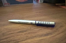 Pratt and Whitney Ball Point Pen - Silver with Blue logos - Nice Looking Plastic