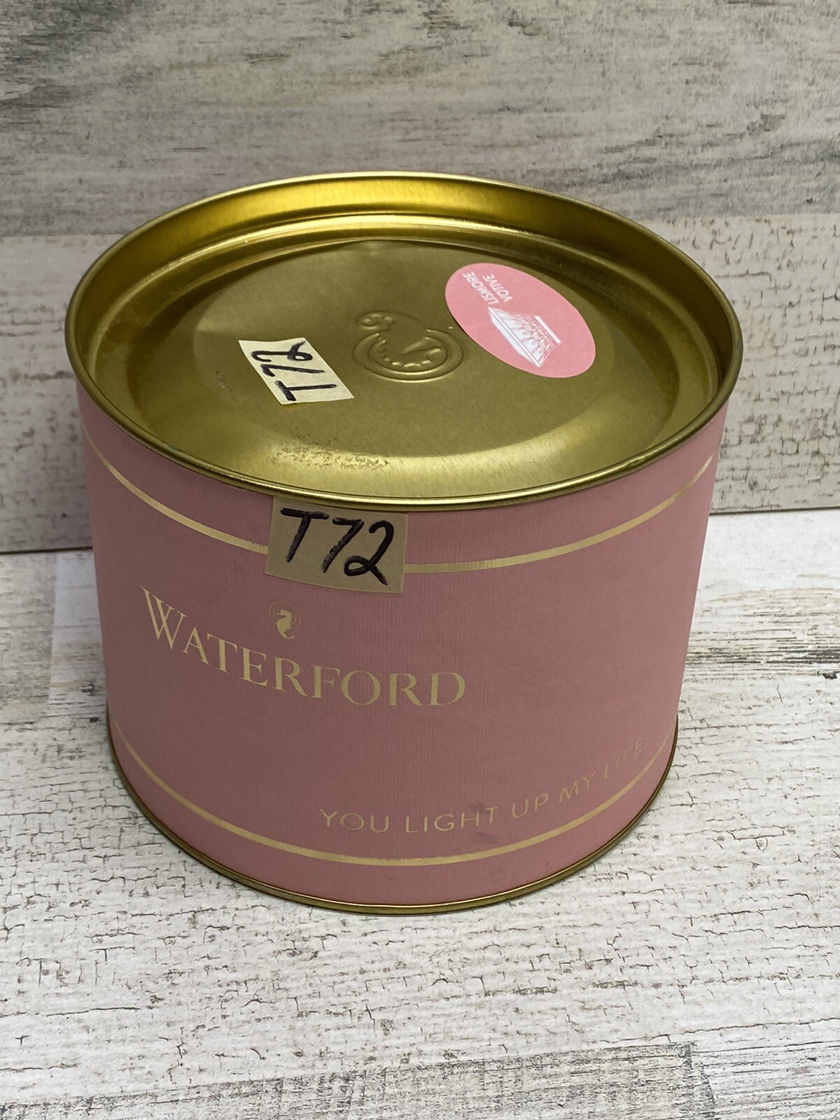 Waterford 1058305 Crystal Lismore Giftology Candle Votive Holder 4” New