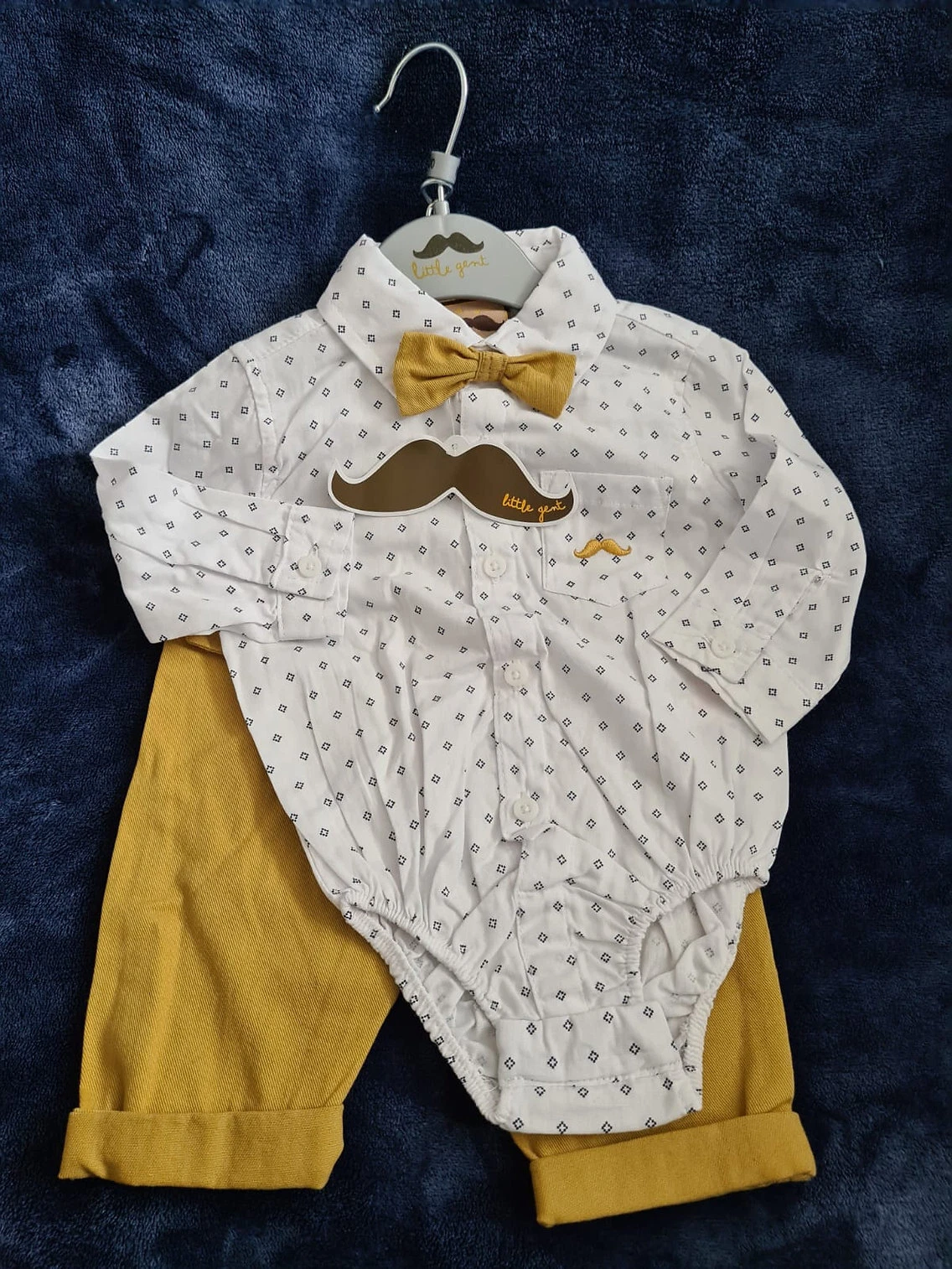 Baby Toddler Boys Little Gent Shirt&Trousers Set Outfits Clothes UK