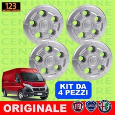 Kit 4 CoprimozzI Copricerchioni 16 Pollici Argento Per Ducato 250 '14  Originale