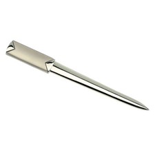 Brieföffner Metall matt Geschenkbox Öffner Briefe Geschenkidee silber 15cm