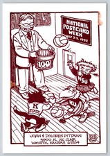 Postcard National Postcard Week 1992 Wichita Kansas Basketball Mascots