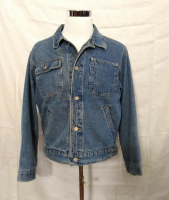 Ralph Lauren Denim Men's Jacket Medium Made USA w/ Flag Vintage