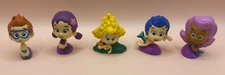 Lot of Five (5) 2013 Viacom International Bubble Guppies 2" Figures/Cake Toppers