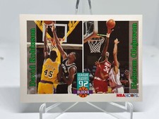 David Robinson Hakeem Olajuwon 1992 Block League Leaders San Antonio Spurs #323