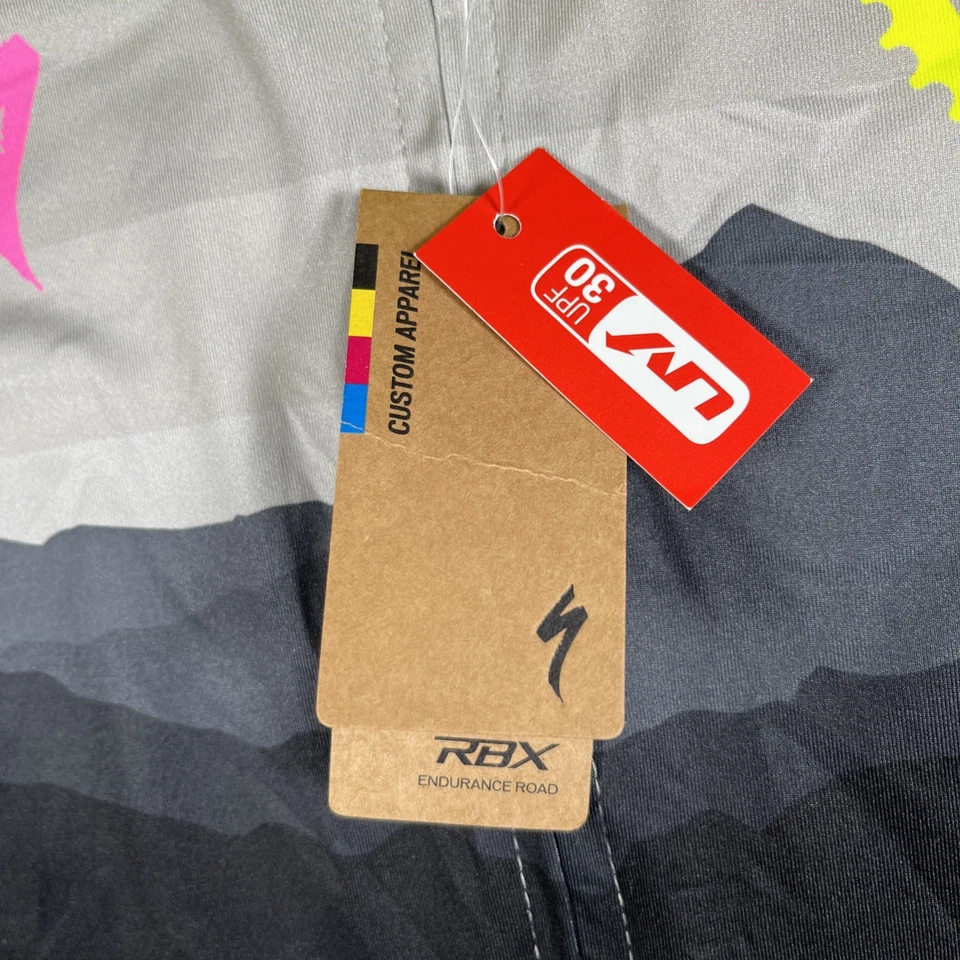 NWT Specialized Cycling Jersey Men M Full Zip Short Sleeve UPF30 Reflective $85 - Image 4 of 4