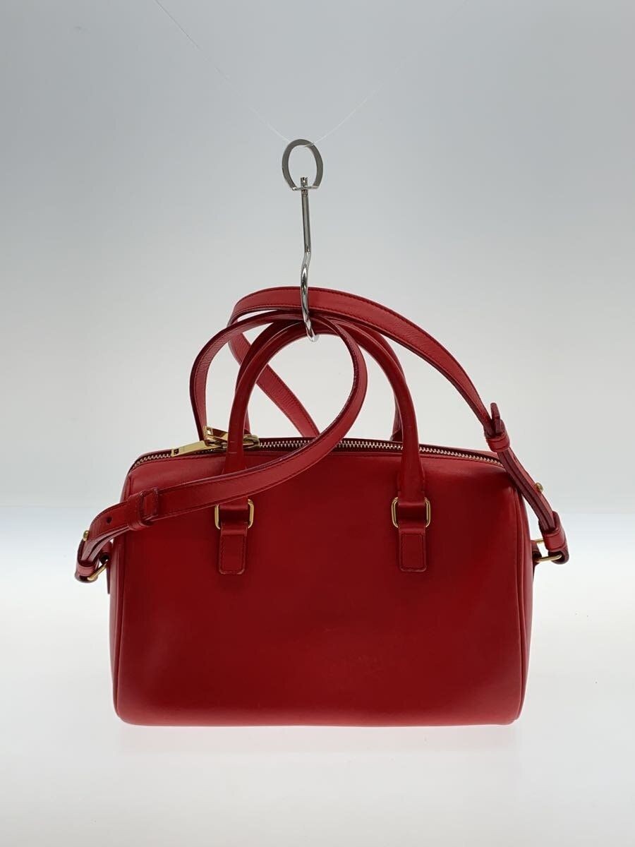 Borsa a tracolla SAINT LAURENT pelle rossa tinta unita 330958 usata