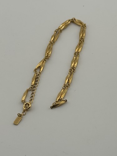Nickken Brand 10 K Gold Over Sliver diamond cut necklace 20 Inch L. Item AB-5 - Picture 4 of 8