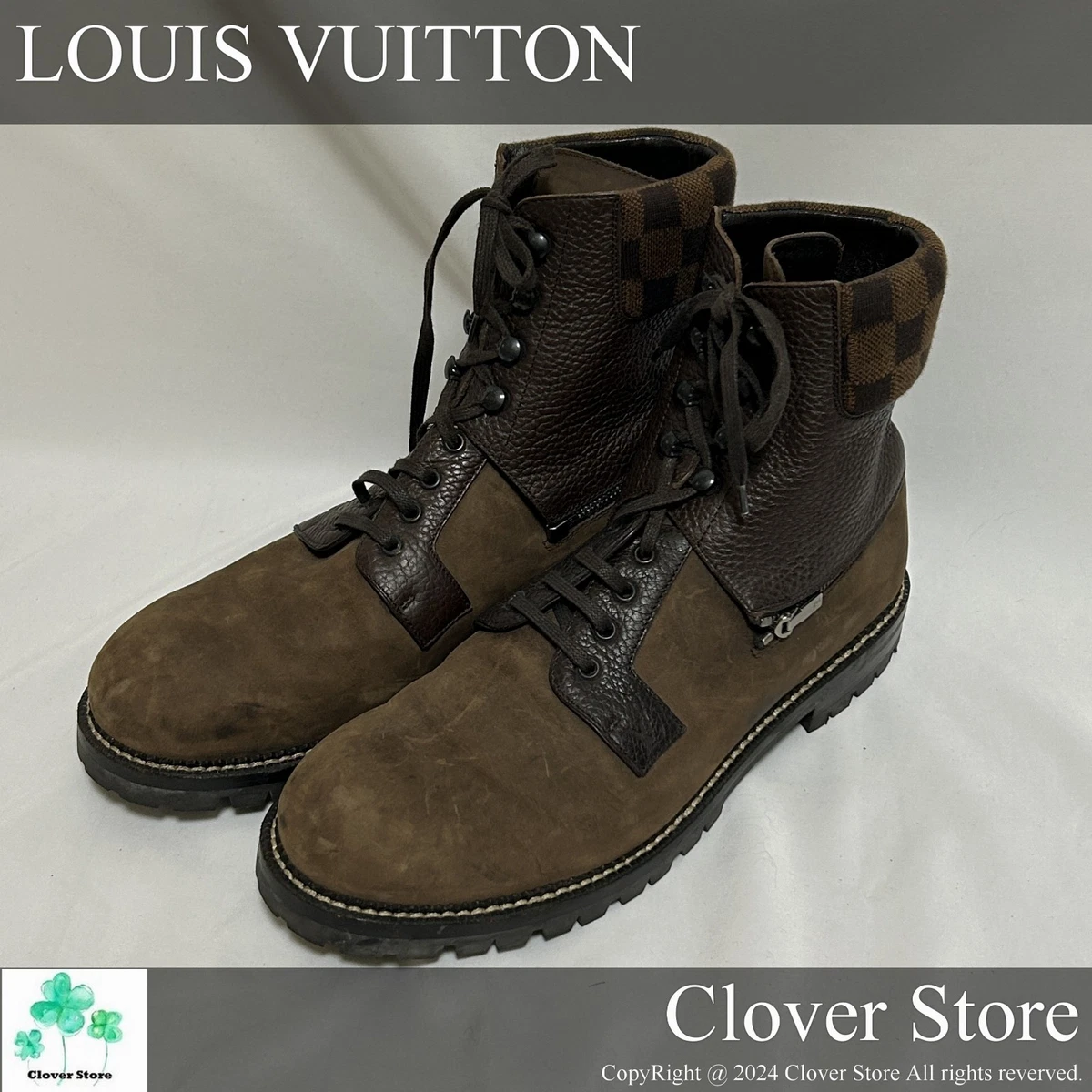 Louis Vuitton Leather Upper Brown Boots for Men for Sale  display picture 1