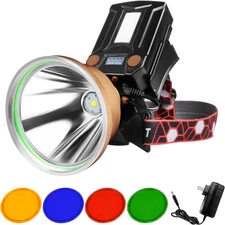 Coon Hunting Lights,High Power LED Headlamp,Super Bright Rechargeable Headlight,