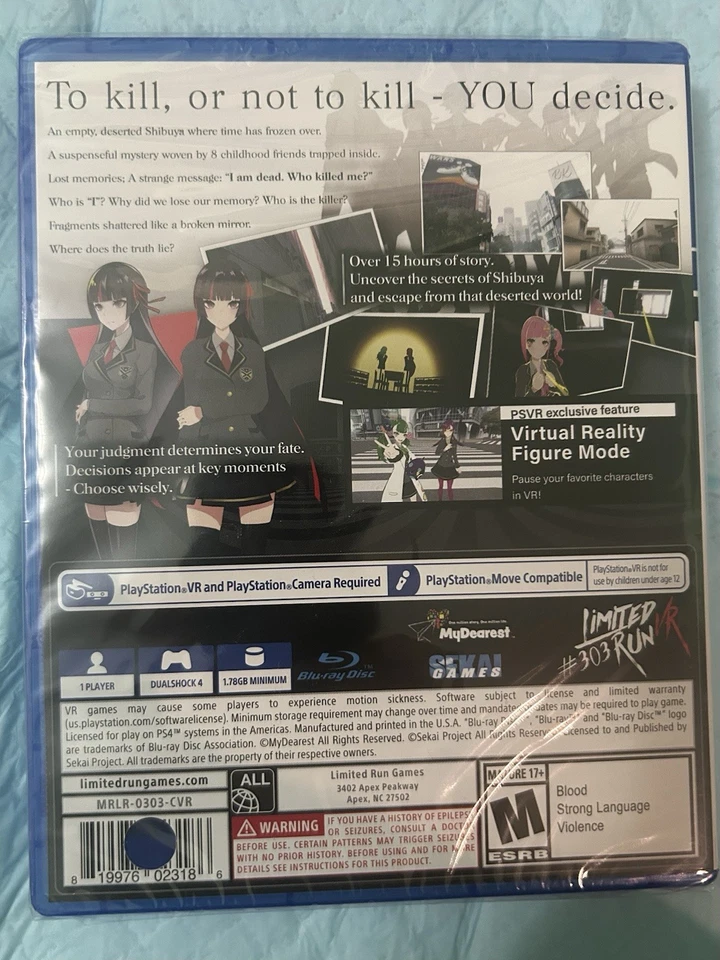 Tokyo Chronos : VR Playstation 4 PS4, Limited Run Games #303 VR PSVR NEW SEALED - Image 4 of 4