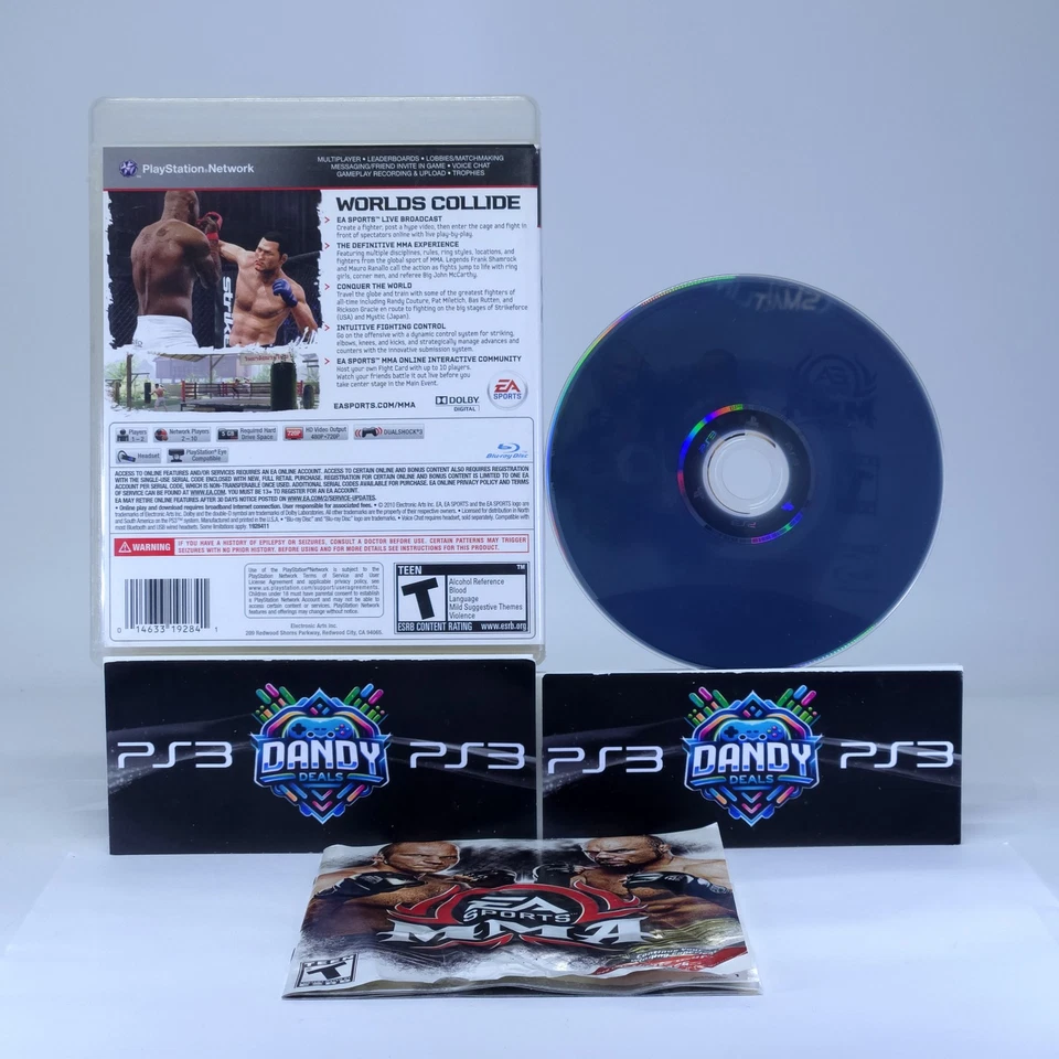 EA Sports MMA PS3 CIB W/ Manual - PlayStation 3 - Image 2 of 4