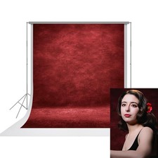 UrcTepics 6x8ft Red Abstract Photography Backdrop for Studio Portraits, Heads...
