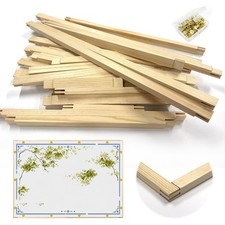 28 Pcs Needlepoint Stretcher Bars for Needlework, 7 Length Size Wood Canvas F...