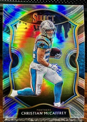 2021 Select Christian McCaffrey Concourse Level Silver Holo, CMAC, Niners RB 