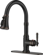 Oil Rubbed Bronze Kitchen Faucet Pull Down Sprayer 3 Modes