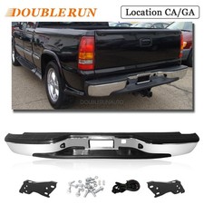 Chrome Rear Bumper For 1999-2007 Chevy Silverado Gmc Sierra 1500 2500